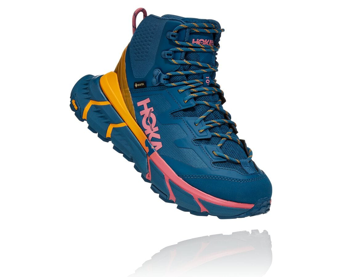 Hoka One One Tennine Hike Gore-Tex South Africa - Womens Stability Running Shoes - Blue,IKXRU-0471